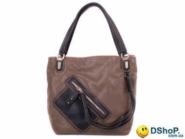 Женская сумка из качественного кожезаменителя RONAERDO (РОНАЭРДО) BAL21161-sand-black