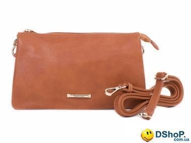 Женская сумка через плечо из качественного кожезаменителя RONAERDO (РОНАЭРДО) BAL3005-A-brown