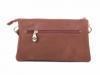 Женская сумка из качественного кожезаменителя и натурального замша RONAERDO (РОНАЭРДО) BAL3005-C-brown