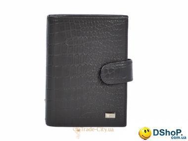 Мужское кожаное портмоне с бумажником для водителя и обложкой для паспорта WANLIMA (ВАНЛИМА) W620437901671-black