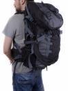 Мужской рюкзак туриста ONEPOLAR (ВАНПОЛАР) W836-black