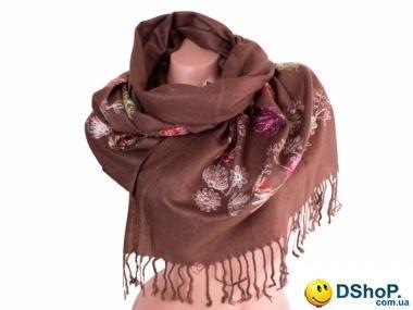 Женский шерстяной шарф 166 на 63 см ETERNO (ЭТЕРНО) ES0206-7-brown