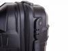 Чемодан маленький облегченный на 4-х колесах DS1010S-black