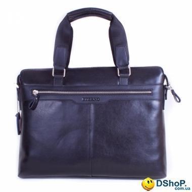 Мужской кожаный портфель с карманом для ноутбука ETERNO (ЭТЭРНО) ET83158-5-black