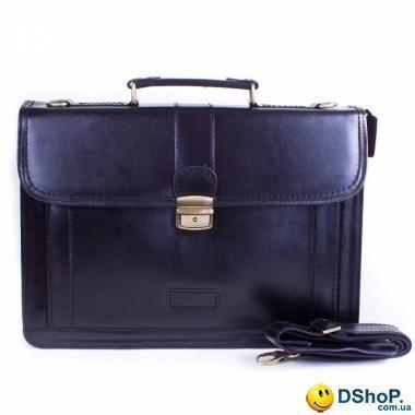 Мужской кожаный портфель ETERNO (ЭТЭРНО) ET340-black