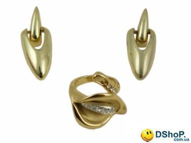 Комплект классический (серьги+кольцо) K301099