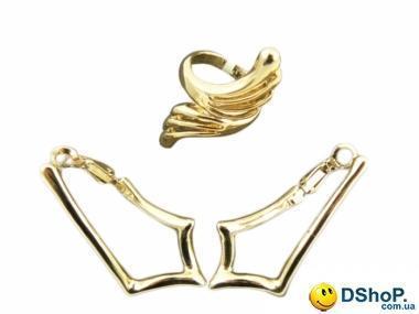 Комплект классический (серьги+кольцо) K001502
