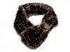 Горжетка (шарф) из меха шиншилы 87*12 см ETERNO (ЭТЕРНО) ES3032-brown