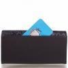 Кошелек женский кожаный VALENSIY (ВАЛЕНСИ) DSA01318-1-133-black-blue
