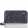 Кошелек женский замшевый VALENSIY (ВАЛЕНСИ) DSA01324-1-133-black-blue