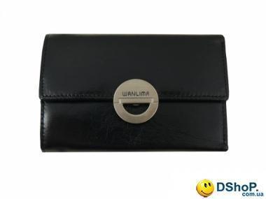 Кошелек женский кожаный WANLIMA (ВАНЛИМА) W01040230662-black