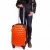 Чемодан маленький облегченный на 4-х колесах TIANDISHU (ТИАНДИШУ) TU1203S-orange