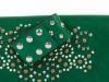 Кожаный женский клатч LILOCA (ЛИЛОКА) LC10215-green