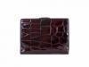 Женский кожаный кошелек WANLIMA (ВАНЛИМА) W50046746-red-black