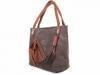 Женская сумка из качественного кожезаменителя RONAERDO (РОНАЭРДО) BAL21161-grey-brown